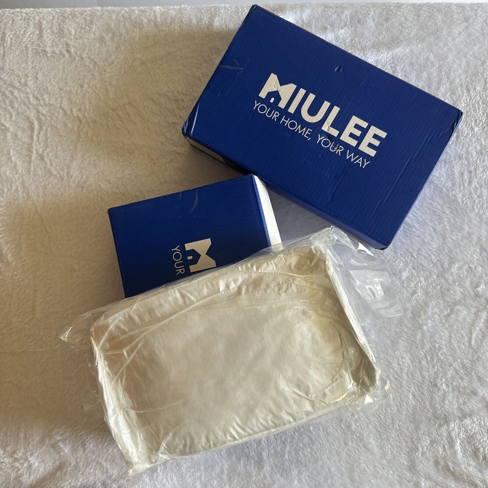 MIULEE Pack of 2 Velvet Soft Solid Decorative 12x20 Throw Pillow Covers‎ Set.
